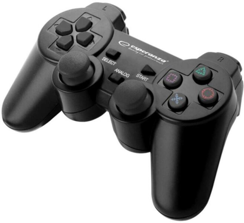 Esperanza Trooper EGG107K gamepad PS3/PC USB, fekete