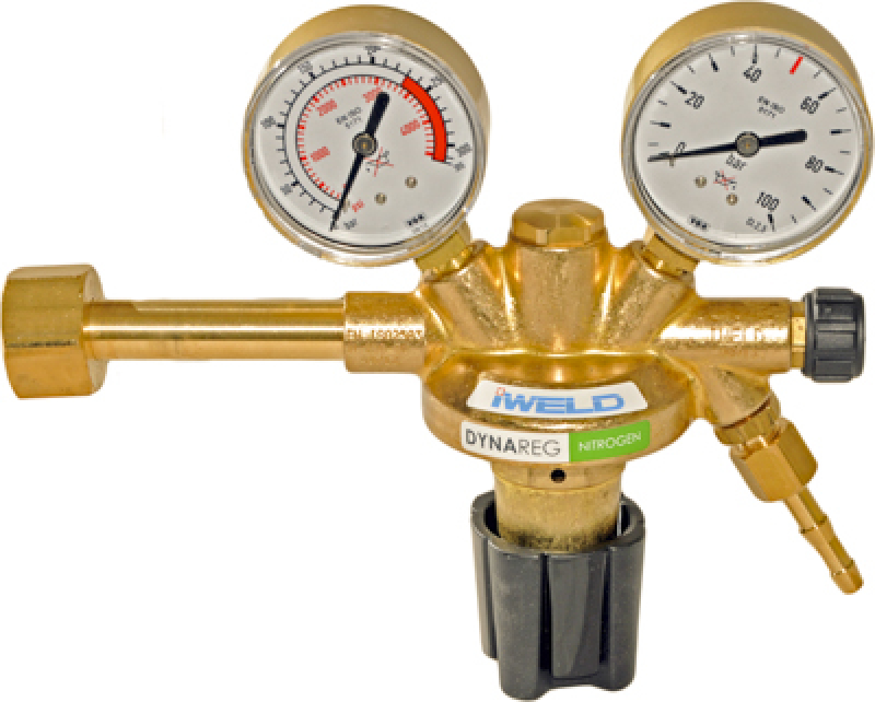 Iweld Dynareg nitrogén palack nyomáscsökkentő 230/50 bar, 2 manométerrel (5DRGN23050)