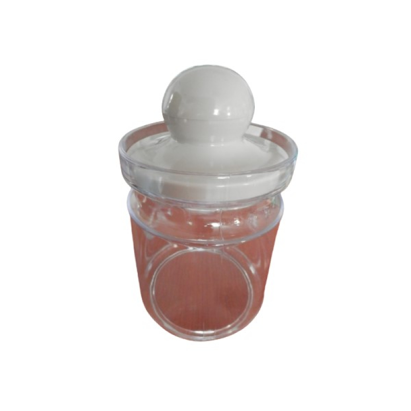 Gombos tetejű műanyag fűszertartó 8,5 dl bézs (23)