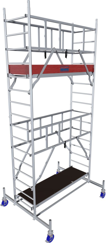 Krause Monto ProTec System alumínium gurulóállvány, 5,30 m (940124)