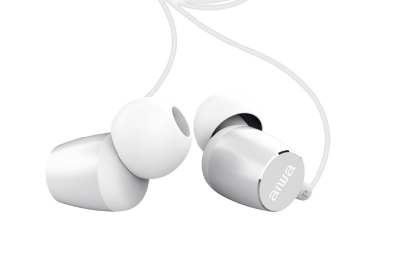 Aiwa ESTM-20WT vezetéskes fülhallgató, fehér (15146)