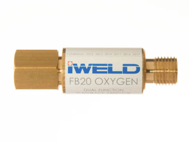 Iweld FB28 visszavágás-gátló patron oxigén reduktorra G1/4