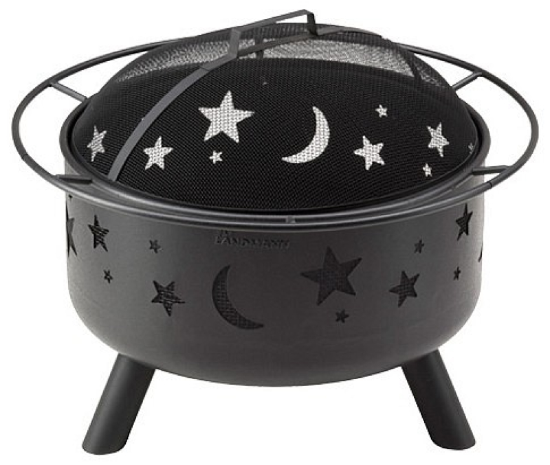 Landmann tűzrakó kosár csillag, hold mintás (11811)