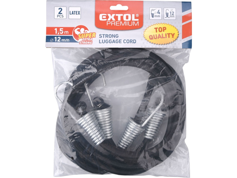 Extol Premium gumipók 150 cm x 12 mm, 2 db, latex gumi (8861116)