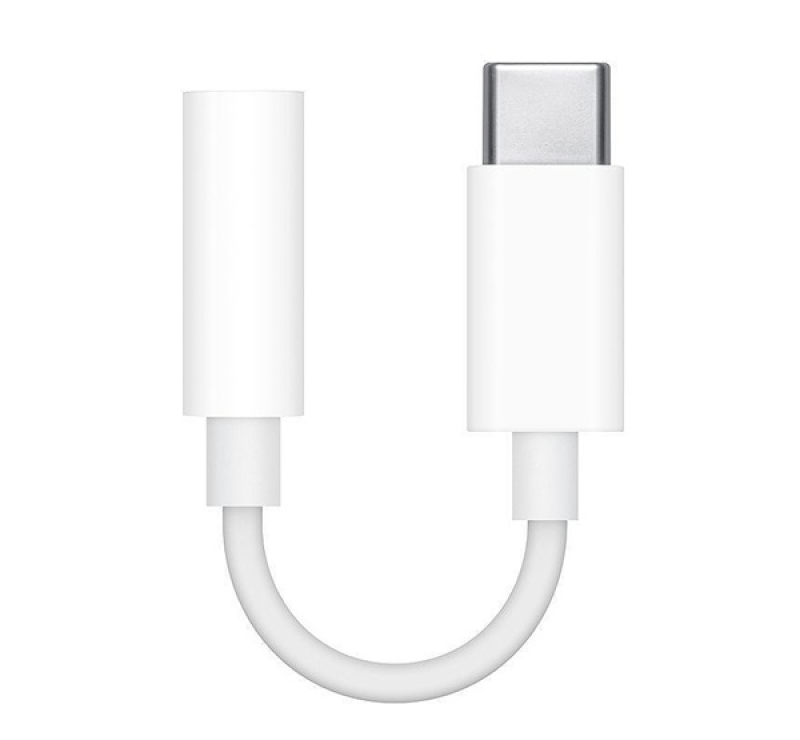 Apple adapter kábel (3.5mm jack aljzat - Type-C) FEHÉR