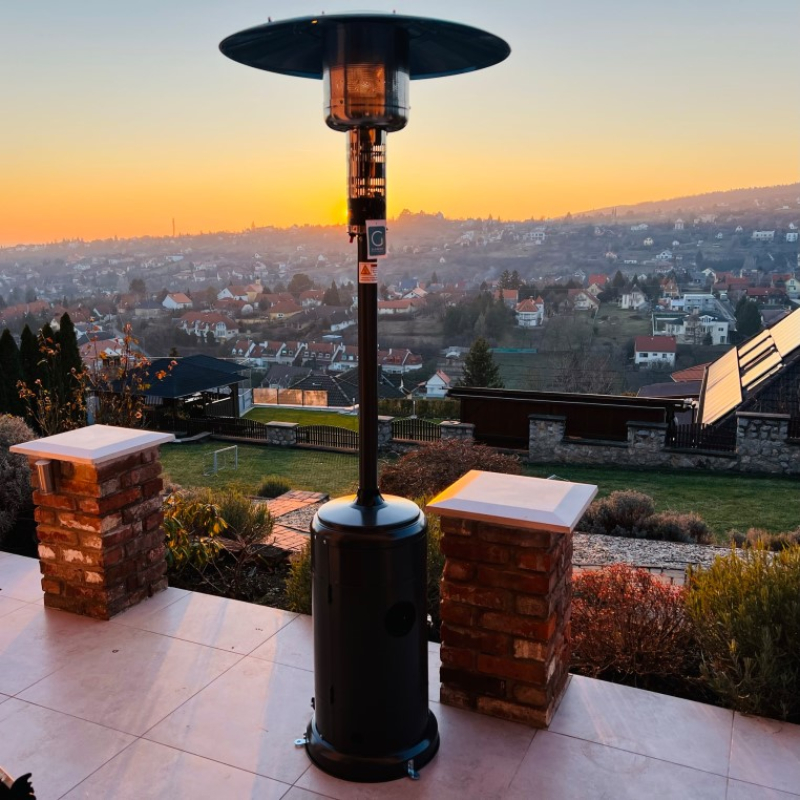 Stelvio teraszfűtő hőgomba fekete (H1207G/F)