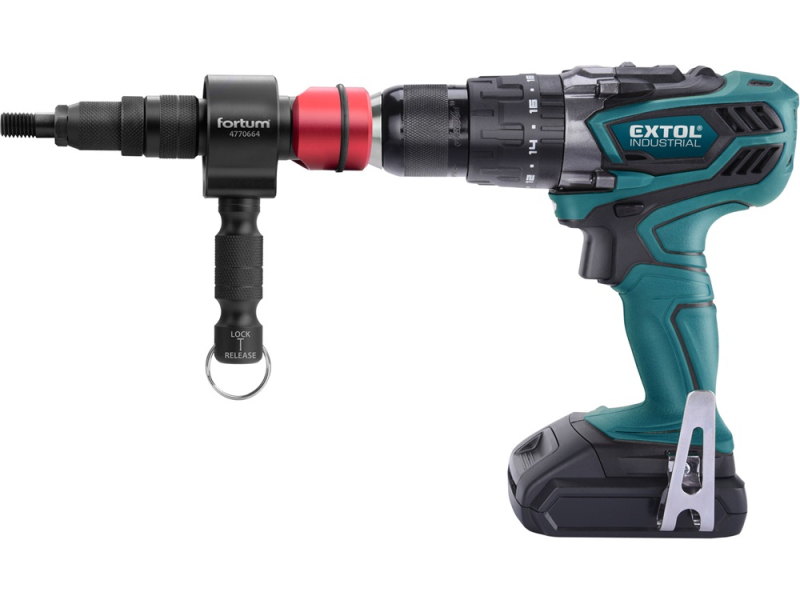 Fortum adapter fúrógéphez, POP-NUT szegecsanyákhoz, 6 db, 8mm (5/16