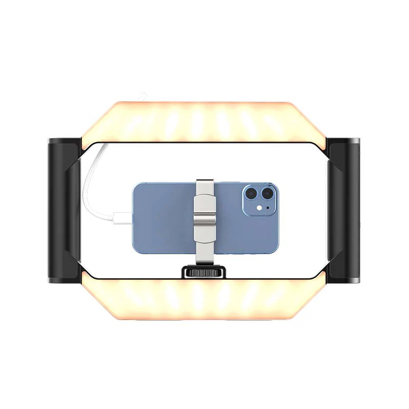 Ulanzi U-rig, LED keret, telefon tartóval, 3 vakupapucs, bluetooth kioldó, 2500k-9000K, 5000mAh (UL-