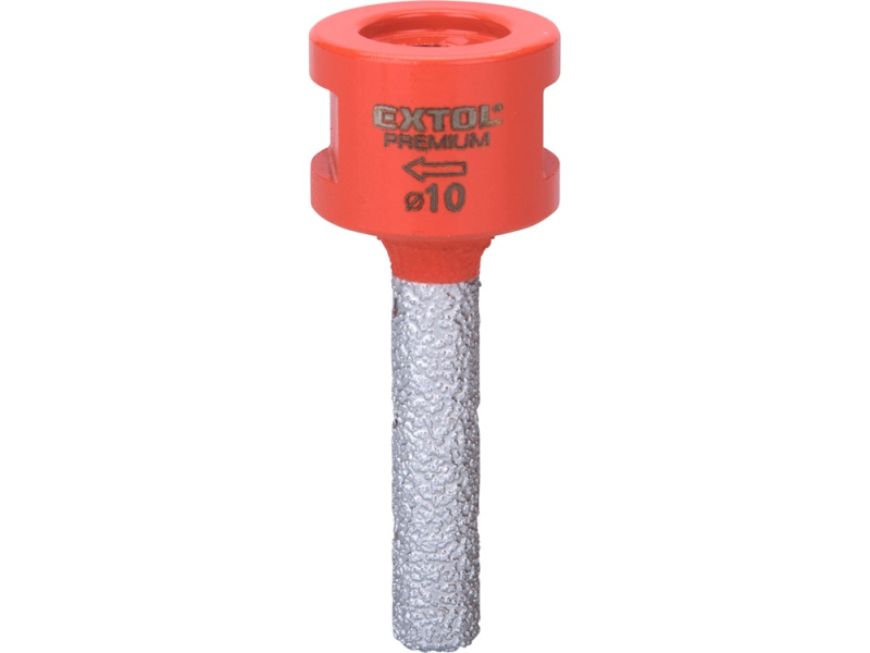 Extol Premium lyukmaró (lyuktágító/ujjmaró) kerámiára  és csempére, gyémánt vágóél; 10mm × M14 (8801