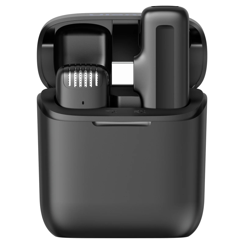 Ulanzi J11 vezeték nélküli Lavalier mikrofon, 1 mikrofon és 1 vevő, usb-c csatlakozás, fekete (UL-31