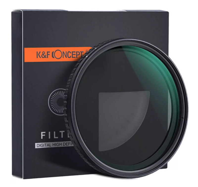 K&F Concept NANO-X, VARIO ND 2-32 szűrő, W/O Black cross, vízlep., karcálló, +3db törlőkendő, 52mm (