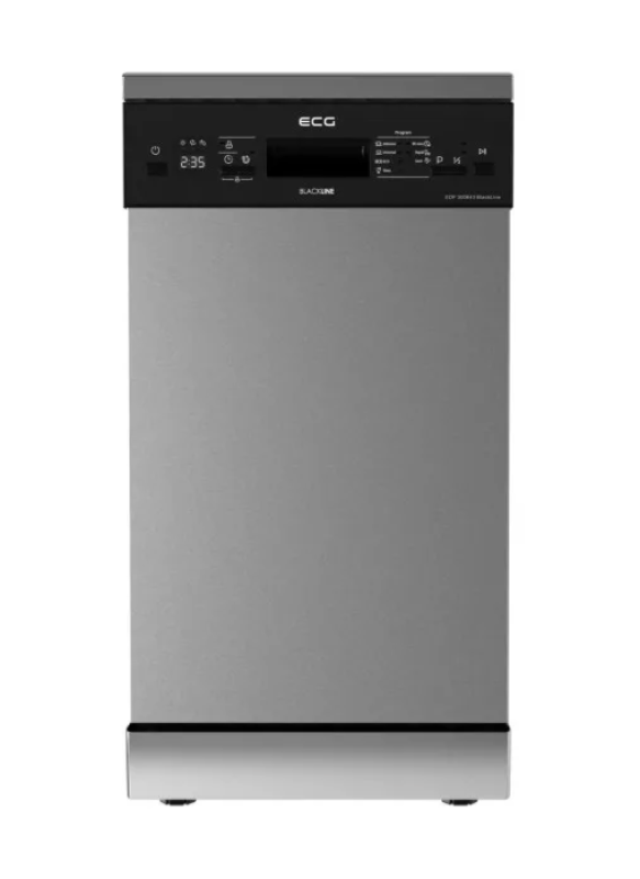 ECG BlackLine szabadonálló mosogatógép, inox 10 terítékes (EDF 300643)