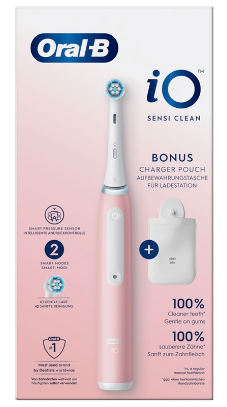 Oral-B iO3 Sensi Clean elektromos fogkefe + töltő tasak (10PO010466)