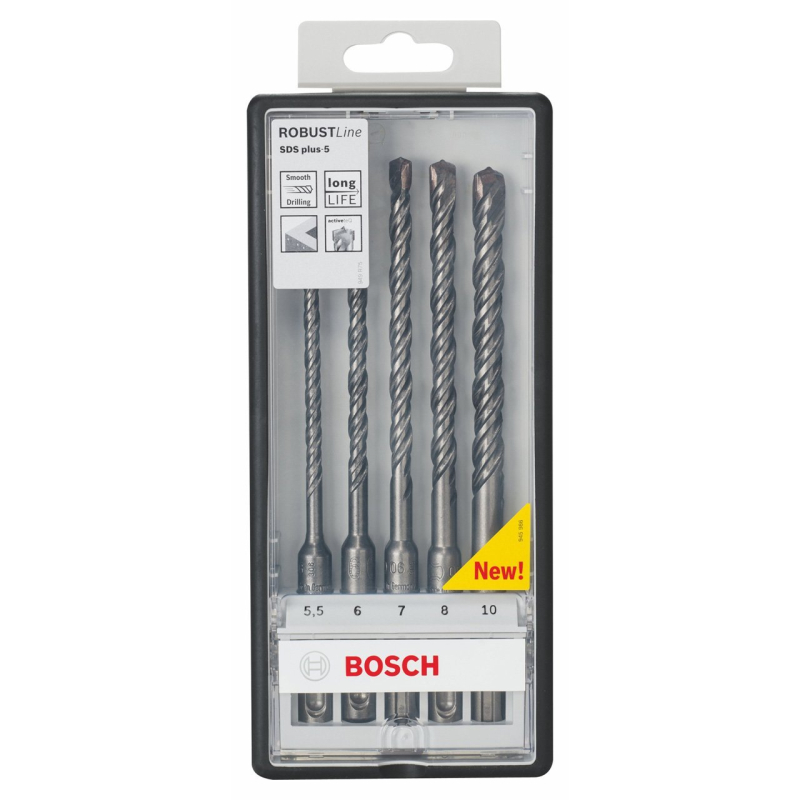 Bosch Robust Line SDS-plus-5 készlet 5 részes 5,5-6-7-8-10 mm (2607019929)