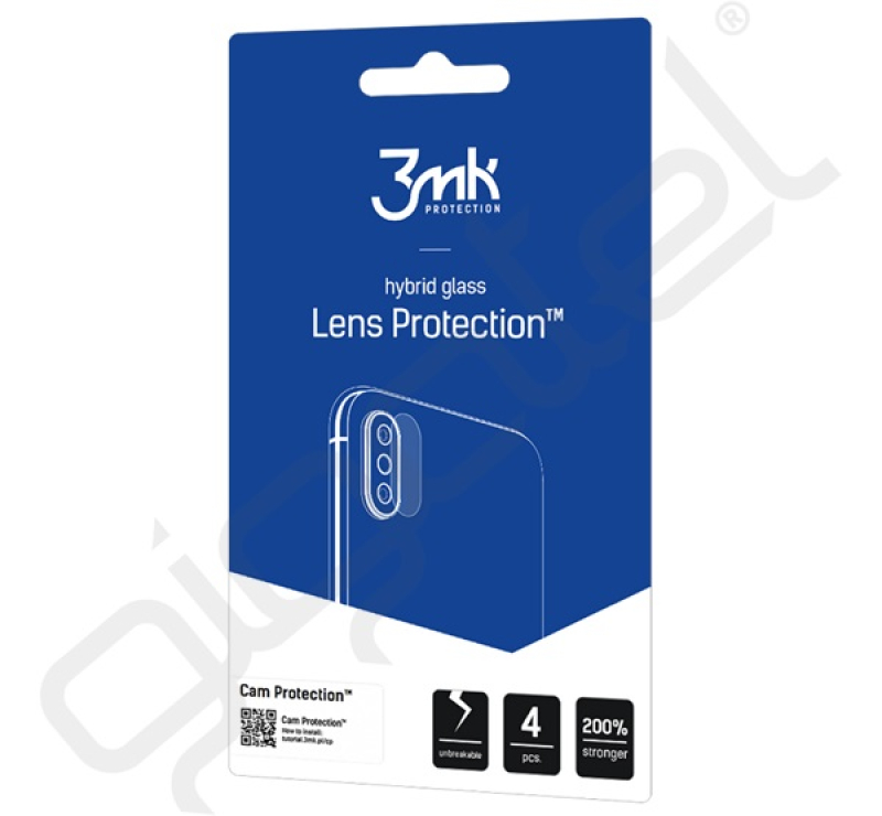 3MK LENS PROTECTION kameravédő üveg 4db (flexibilis, ultravékony, 0.2mm, 7H) ÁTLÁTSZÓ