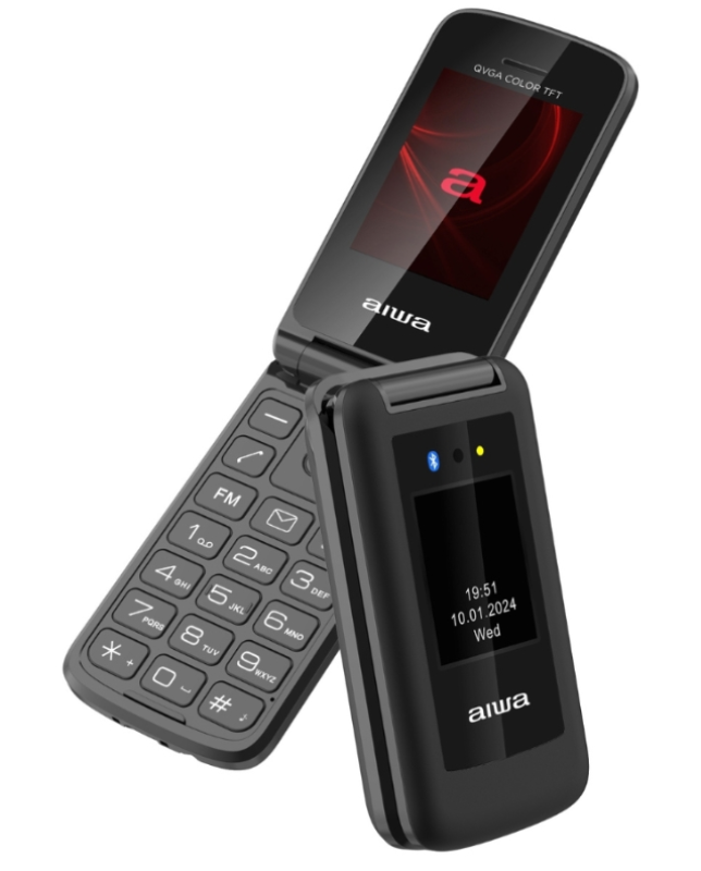 Aiwa FP-30-2G/BK Dual SIM-es mobiltelefon, fekete (15076)