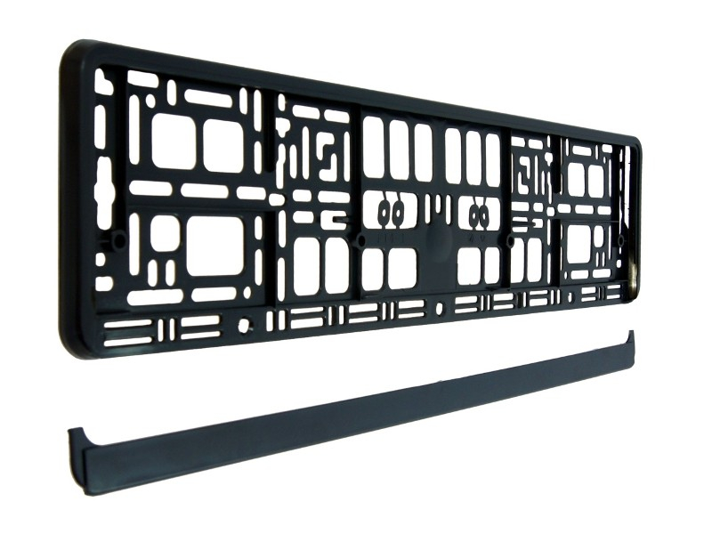 Rendszámtábla keret fekete CM58466 (58466)