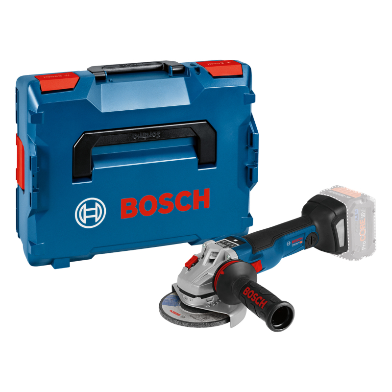 Bosch GWS 18V-10 SC akkus sarokcsiszoló L-BOXX 136 tárolóban, akkumulátor nélkül (06019G350B)
