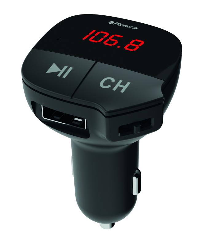 Phonocar VM548 univerzális FM transzmitter USB/SD lejátszóval, 12V (12290)