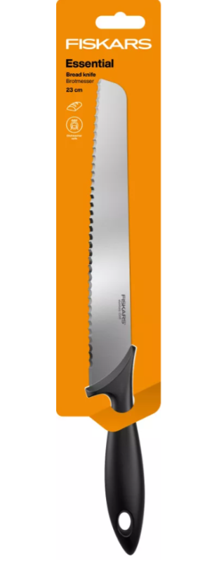 Fiskars Essential kenyérvágókés, 23cm (1065564)