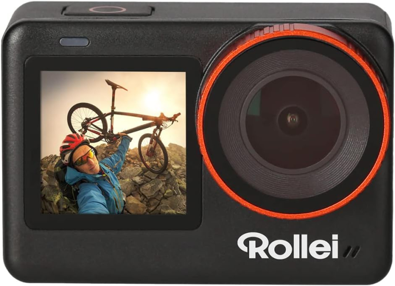 Rollei One Akciókamera, 4K/60fps 12Mp F2.8 170° wifi képstab.,érintő képernyő,első kijelző,vízálló(R