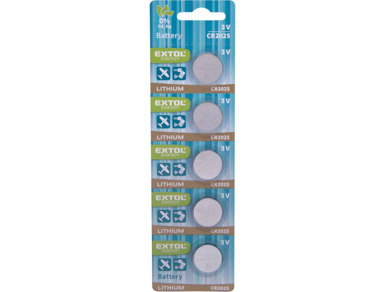 Extol Energy gombelem készlet, 3V (CR2025) (42054)