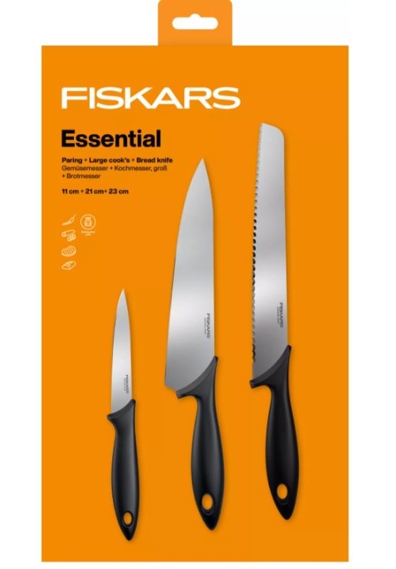 Fiskars Essential kezdő készlet, 3db (1065583)