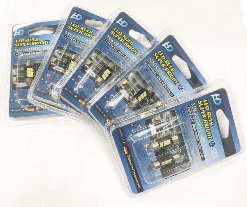 12/24V Canbus 10db-os SMD-SJ-3030-3-31MM Fehér