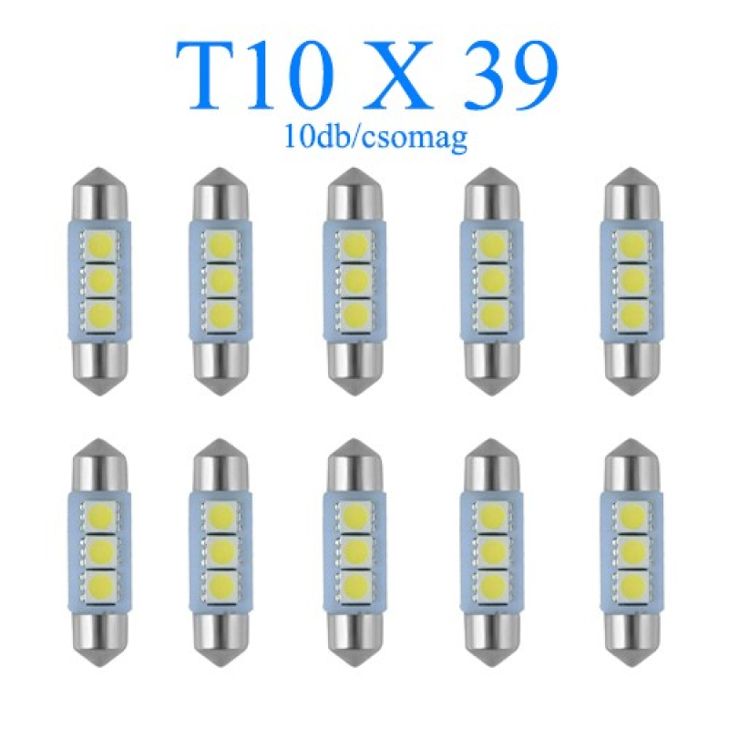 10db/csomag 3SMD LED 39mm-es Szofita SMD-10X39CS-3SMD