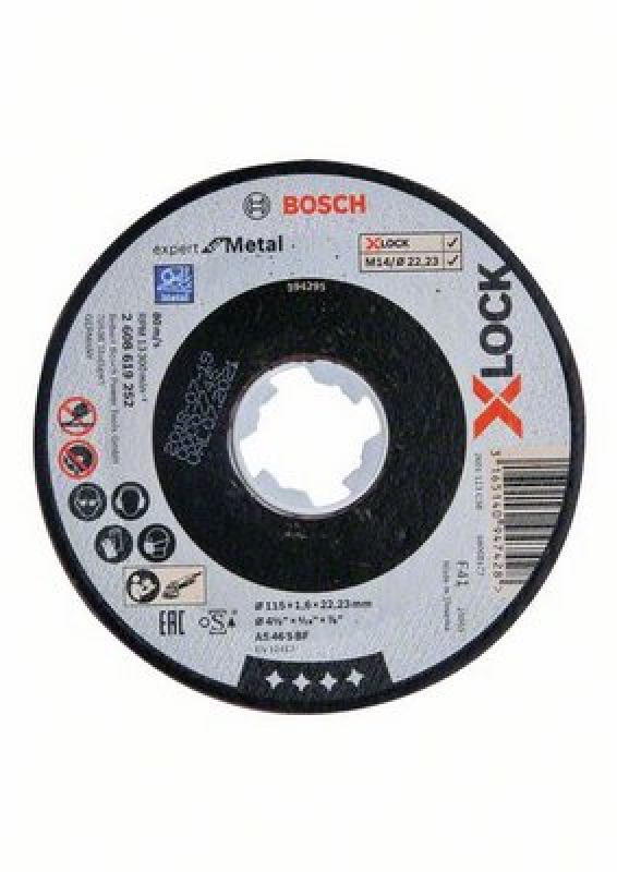 Bosch X-LOCK Darabolótárcsa Expert for Inox o 115x1,6x22,23 mm,  (2608619260)