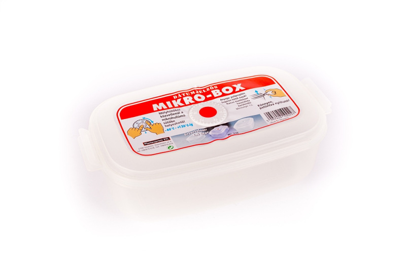 Dátumjelzős, műanyag téglalap micro doboz 2,2 l (239)