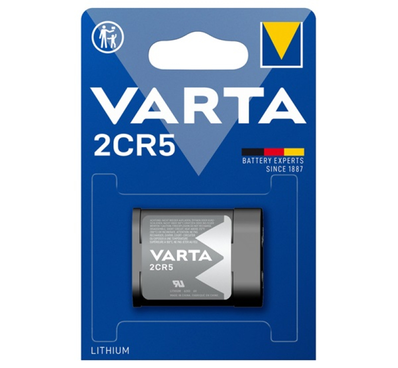 Varta fotóelem (2CR5, 6V, lítium) 1db/csomag