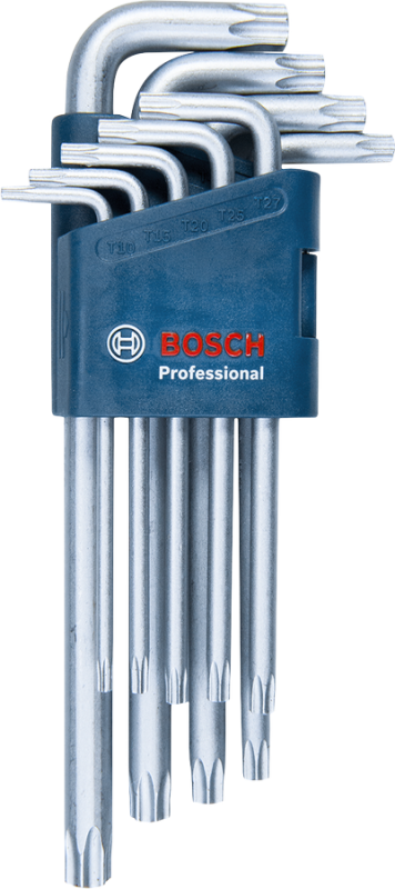 Bosch Torx belső hatlapos kulcskészlet 9db-os (1600A01TH4)