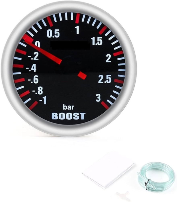 84054 3BAR Turbónyomás mérőóra fekete számlapos
