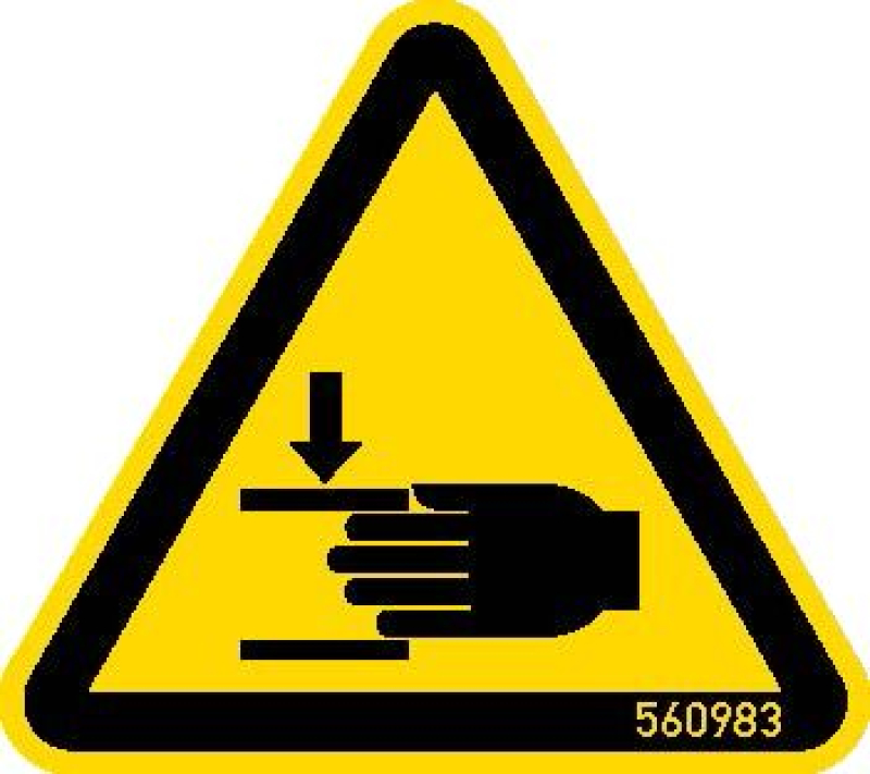 Krause Stabilo figyelmeztető tábla - sérülésveszély, 5db (202062)