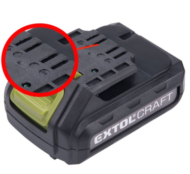 Extol Craft tartalék akku ÚJABB TÍPUSÚ 402400 Li-on töltőhöz (402400E)