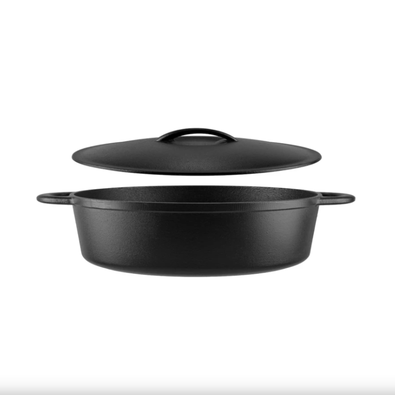 Perfect Home íves fülű öntöttvas szeletsütő 30cmx6cm (17814)