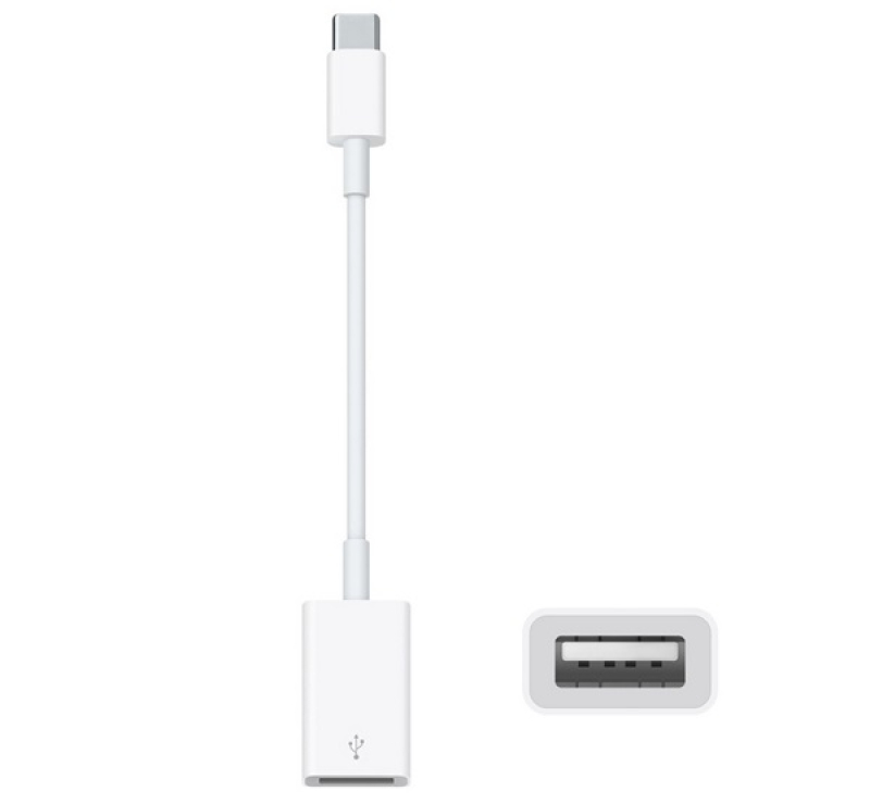 Apple adapter kábel (USB aljzat - Type-C, 12cm, MJ1M2ZM/A utód) FEHÉR