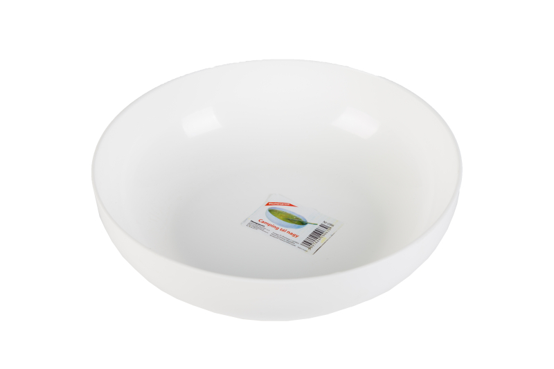 Camping műanyag tál nagy fehér (86)