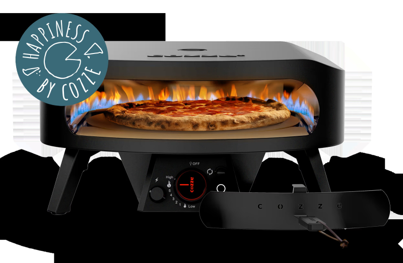 Cozze Classic Black Edition gázüzemű forgózsámolyos pizzakemence 17