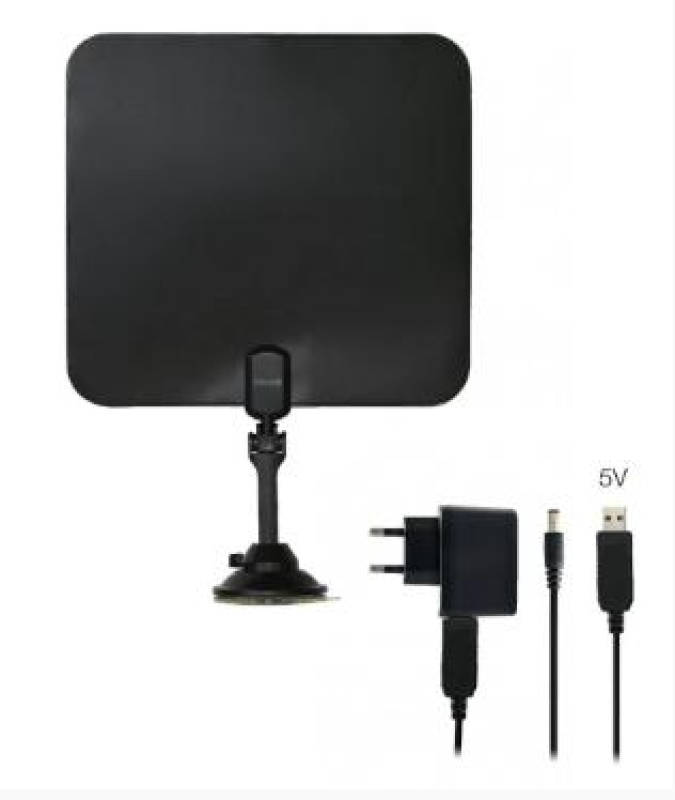 EVOLVEO Xany 2C LTE 230 / 5 V, 41 dBi aktív beltéri antenna DVB-T/T2, LTE szűrő