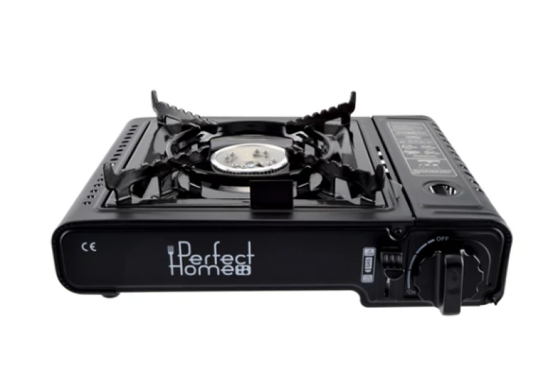 Perfect Home hordozható gáz főzőlap, fekete (17886)