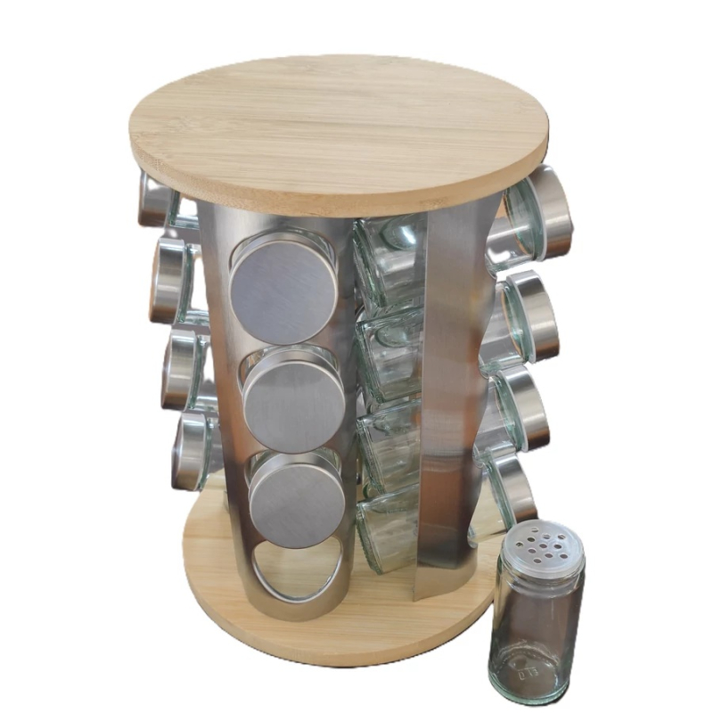 Perfect Home forgó fűszertartó 16 részes, bambusz (16675)