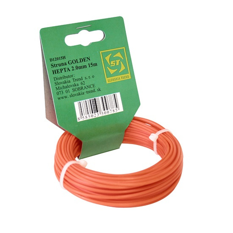 Fűnyíródamil 15 m kerek d=2,0 mm (6111411)
