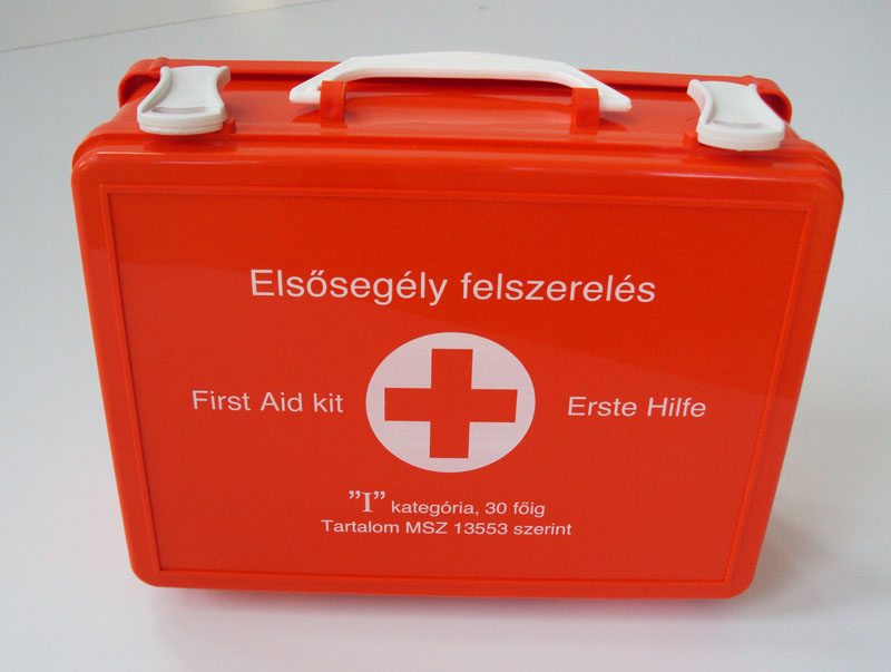 Elsősegély felszerelés I. típus, falra szerelhető (9993)