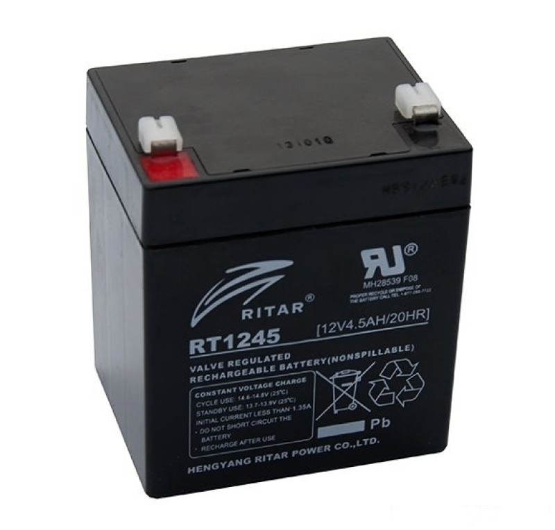 Ritar ólomakkumulátor 12 V, 4,5 Ah (RT 1245E)