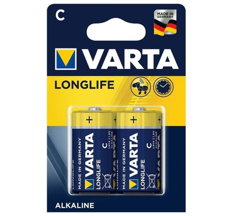 Varta tartós elem (C/baby, LR14, 1.5V, alkáli) 2db/csomag