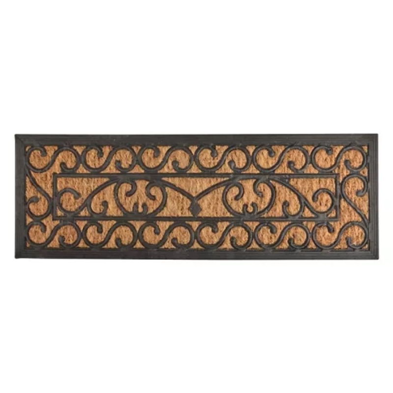Kókuszrost és gumi lábtörlő, classic mintával, 75x25cm (701-249 - RB168)