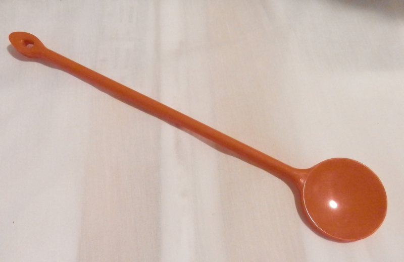Hőálló műanyag keverőkanál 121-narancs (121)