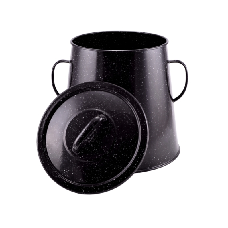 Perfect Home zománcozott zsírosbödön 20 literes, fekete (10459)